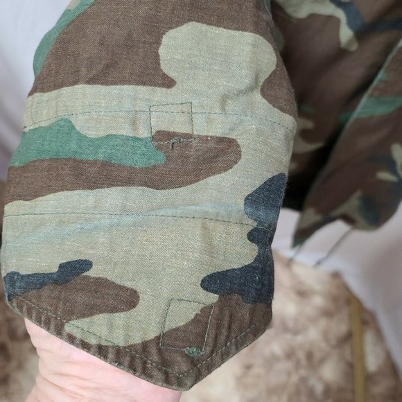 Golden MFG US Army Hooded Woodland Camo Cold Weather Heavy Military Coat Jacket - Picture 10 of 12